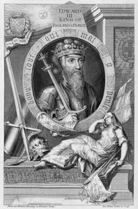 Edward III, King of England from 1327, after a Painting in Windsor Castle, Engraved by the Artist